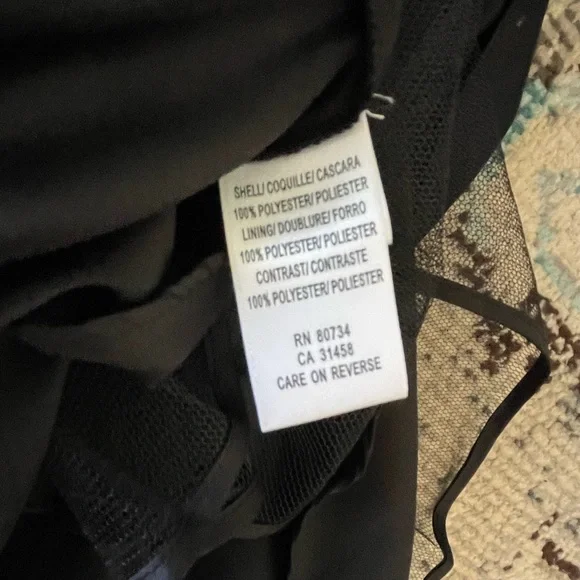 BCBGMaxAzria Satin Black Strapless Cocktail Dress Size 8 Never Worn - Picture 6 of 6